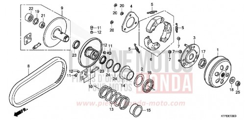 COTE MENE SH125RB de 2011